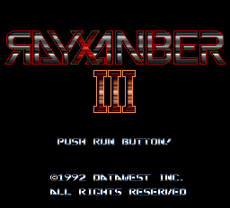Rayxanber III Title Screen